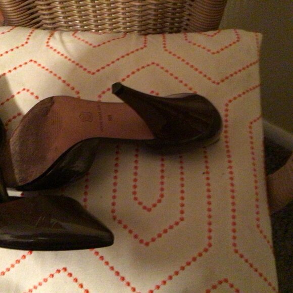 Ann Taylor Heels Size 8 Army Green Bronze Size 8 - Picture 2 of 8